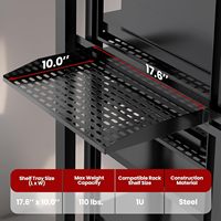 Armoire réseau d'usine, rack de serveur, étagère 1U 2U 19 pouces, étagère de montage en rack
