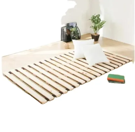 Sunoko S Lat Roll Up Gordijn Paulownia Hout Sluiter Draagt Bed Ademend Vocht Ontvangen Bed