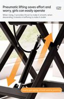 Convertisseur de bureau moderne en acier, extensible, pliable et réglable - Rehausseur assis-debout pour bureau à domicile, entièrement assemblé avec mécanisme de levage à ressort