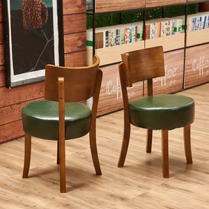 Juego de Mesa y Sillas de Comedor de Madera Maciza Cuadrada, Diseño Moderno Americano, Resistente, para Restaurante Comercial, Cafetería o Bar - Product Image 6