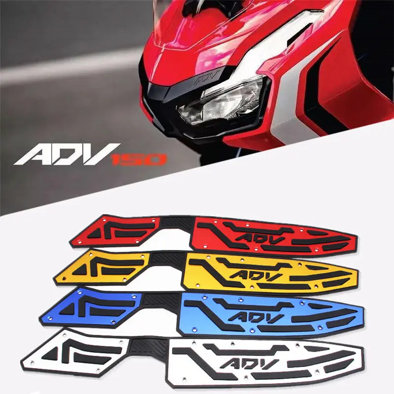 For HONDA ADV150 ADV 150 2019 2020 Motorcycle Accessories Aluminum Front and Rear Footrest Footboard Step Floorboards Pegs Plate