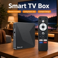 Hutron Smart Android TV Box con Procesador Quad Core S905X5M, 4K 60Hz, WiFi 5G, Ethernet 1000M, 4GB RAM, 64GB, Android 14, Reproductor Multimedia