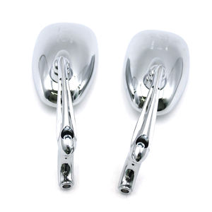 SH-2051 nuevo convexo gran angular Metal aluminio Motor espejo Cafe <span class=keywords><strong>Racer</strong></span> para Scooter Universal motocicleta manillar - Product Image 2