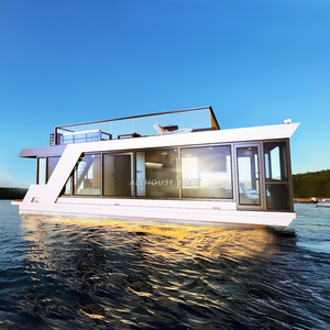 Allhouse Maison de restaurant flottante de luxe Bateau d'<span class=keywords><strong>occasion</strong></span> Ponton Bateau-maison Cabine Electrische avec moteur - Product Image 1