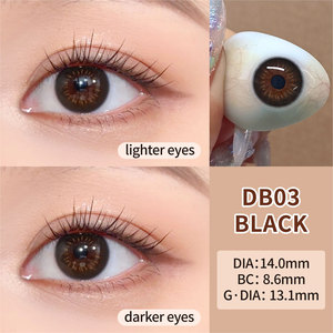 Miiemo 14.0mm Half a Yearly <strong>Natural</strong> Eyes <strong>Contact</strong> <strong>Lenses</strong> <strong>Black</strong> Colored <strong>Contacts</strong> Lentes De Contacto Verde