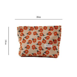 Bolsas de Cosméticos Ecológicas de Algodón con Diseño Floral Retro, Regalos Personalizados para Damas de Honor, Bolsa Organizadora de Maquillaje con Cierre para Viaje - Product Image 6