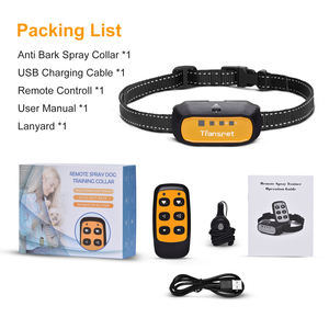 Individuelles Logo Wiederaufladbares 2-in-1 Fernbedienungs-Antibell-Trainingshalsband SP13 mit Schockfreien Ton- und Sprühmodi Wasserdicht IPX5 - Product Image 5