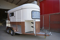 Chariot de transport pour chevaux Boîte à chevaux Remorque Australie Cuisine mobile avec porte-selle