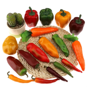 <span class=keywords><strong>Fruits</strong></span> <span class=keywords><strong>et</strong></span> <span class=keywords><strong>légumes</strong></span> artificiels Décoration Faux pomme pêche citron raisin aubergine concombre laitue haricot poivron - Product Image 3