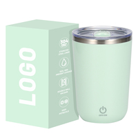 Nouvelle tasse à vide intelligente créative de 350 ml avec mélange automatique, logo personnalisé, moderne, électrique, pour lait et café