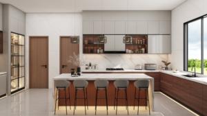 Armoires de cuisine en bois massif traditionnelles, pré-assemblées, sur mesure, abordables, fabriquées dans le Guangdong - Product Image 2