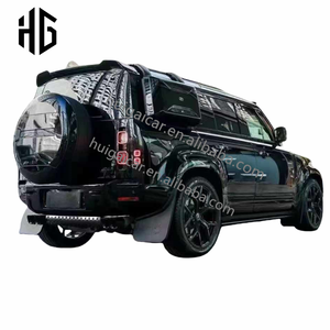 007 Edition Black Knight arcos de rueda ancha faldones laterales Kit de carrocería para el nuevo <span class=keywords><strong>Land</strong></span> <span class=keywords><strong>Rover</strong></span> <span class=keywords><strong>Defender</strong></span> 90/110/130 Kit de parachoques delantero y trasero de coche - Product Image 5