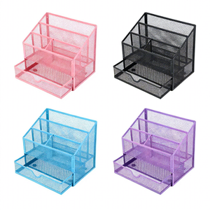 Organizador de <span class=keywords><strong>Correo</strong></span> de Malla Metálica en Stock, Clasificador Vertical de Archivos y Papel con Cajones para Oficina en Casa - Product Image 6