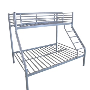 Ensemble de meubles pour petit appartement, <span class=keywords><strong>lit</strong></span> <span class=keywords><strong>superposé</strong></span> <span class=keywords><strong>double</strong></span> <span class=keywords><strong>en</strong></span> métal <span class=keywords><strong>avec</strong></span> tubes ronds, taille Queen, <span class=keywords><strong>avec</strong></span> échelles, OEM - Product Image 2