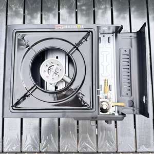 Portable <span class=keywords><strong>Butane</strong></span> Pique-Nique Réchaud Camp Coupe-Vent Mental Réchaud À Gaz avec Valise Pique-Nique Randonnée Mini Pliant Cuisine <span class=keywords><strong>Camping</strong></span> Réchaud À Gaz - Product Image 3