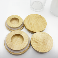 Offre Spéciale – Pot de Rangement Écologique en Bambou avec Anneau en Silicone et Couvercle en Bois, Capacité 100 ml, Anti-Enfant, Résistant aux Produits Chimiques, Anti-Fuite, Personnalisable