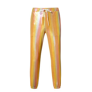 <strong>Mens</strong> Metallic Shiny Disco Pants, Drawstring Waist Party Dance Trousers for 70s/80s Festival <strong>Rave</strong> Cosplay Pants - Product Image 5