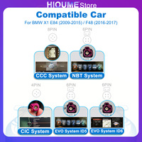 Reproductor de DVD Estéreo para Auto, Android 15, Navegación GPS, Pantalla Multimedia para Auto, Carplay para BMW X1 E84 F48 2009-2017 CIC NBT, Radio, Video