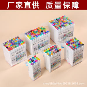 Set 48colors Marker <b>Pens</b> Wholesaler Dual Tips Marker <b>Pen</b> for DIY <b>Painting</b> Marker <b>Pens</b> with High Quality PP Bags - Product Image 6