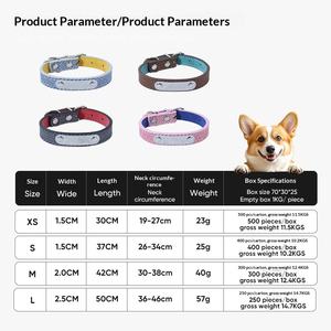 छोटे कुत्तों और बिल्लियों के लिए <span class=keywords><strong>2026</strong></span> नई आगमन लक्जरी समायोज्य pu उत्कीर्ण कुत्ते कॉलर फैशन पालतू कॉलर - Product Image 3
