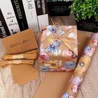 Kertas Pembungkus Kado Bunga Grosir Baru 2026 43*300 cm Kertas Kraft Pembungkus Kado