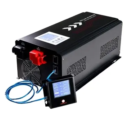 Dc 12V Naar Ac 110V-230V 1000W 1500W 2000V Off Grid Split Fase hybrid Lcd Omvormer Lader Met Mppt Voor Huis Rv Truck