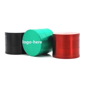 Molinillo para fumar de aluminio y aleación de zinc y metal de 4 capas con logotipo personalizado K1086, molinillo portátil de papel de 4 capas para embalaje - Product Image 1