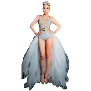 Valentijnsdag Diamond Dress Serie Kostuum Set Bar Nachtclub Dance Troupe Business Prestaties