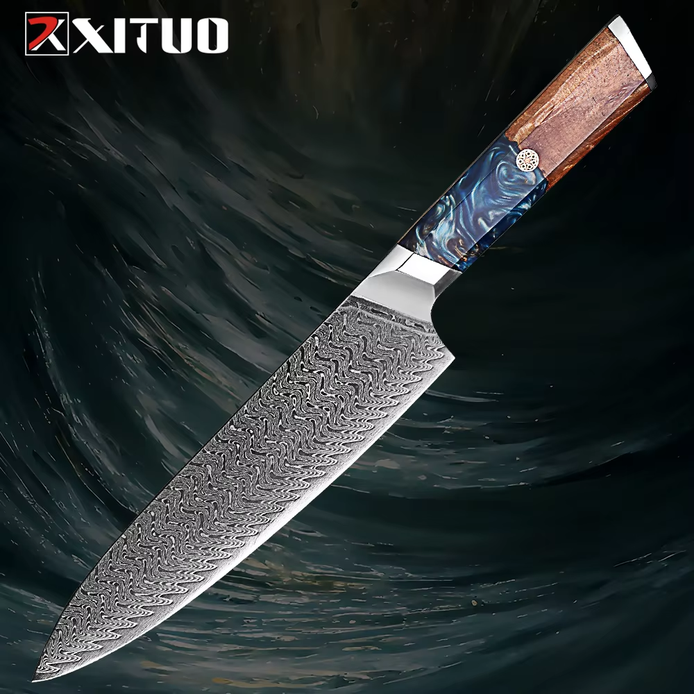 Chef in acciaio di Damasco DM240928R1