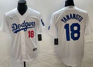 2026 Neueste amerikanische Los Angeles Baseball Teams Trikot #18 Yoshinobu Yamamoto Wärme übertragung gedruckt atmungsaktiv 100% Polyester - Product Image 4