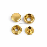 Boutons pression en laiton massif de haute qualité 8 mm pour vêtements, sacs en cuir, artisanat et couture DIY