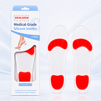 Semelles orthopédiques en gel liquide de silicone à ressorts pour soulager la douleur et les épine calcanéennes, avec boîte personnalisée – Fournisseur chinois