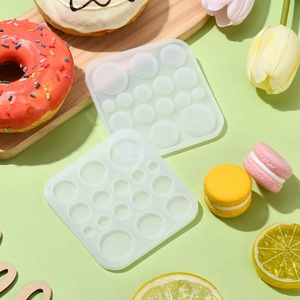 Bán buôn tùy chỉnh BPA miễn phí Vòng <span class=keywords><strong>Silicone</strong></span> phẳng khuôn mẫu cho Keychain, đồ trang sức, mặt dây chuyền, Keychain nhựa <span class=keywords><strong>Silicone</strong></span> khuôn mẫu - Product Image 3