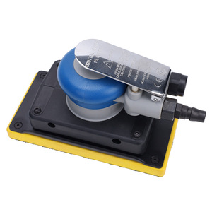 Mini ponceuse orbitale pneumatique avec aspiration intégrée et vitesse variable pour le travail du bois et le polissage des métaux - Product Image 3