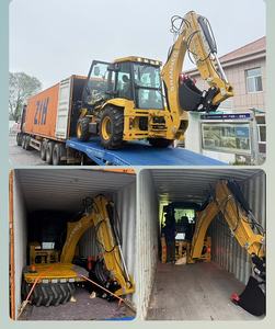 SHANNENG Lift 2800 Kg Fabricante 4x4 Retroexcavadora Excavadora China Rueda Mini Excavadora Motor YUNNEI Sistema totalmente hidráulico - Product Image 4