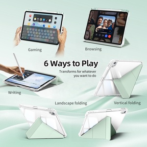 Estuche transparente extraíble deslizante desmontable para iPad Air Estuche de 11 pulgadas (M2) 2024 con portalápices - Product Image 2