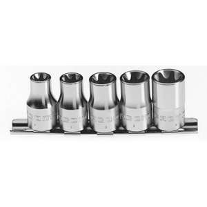 FACOM - S.40U <b>Set</b> of 1/2''<b>sockets</b> on metallic holder <b>Torx</b> – 5 pieces - EAN 3148515145520 RATCHET AND <b>SOCKET</b> <b>SETS</b> 1/2" - Product Image 1