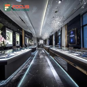 Mostrador de Exhibición de Joyería de Lujo Personalizado, Fabricante de Vitrinas de Vidrio para Tiendas con Superficie Pulida - Product Image 1
