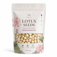 Eco White Kraft Lotuszaad Stand-up Pouch Ziplock Zakje Voedselveilige Aluminiumfolie Snack Graanverpakking