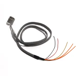 LJXH Coil Band Heater 220V 19x25/30/35/40/50mm Electric Hot Runner Spiral Heater with K Thermocouple 3x3mm for Plastic Extruders