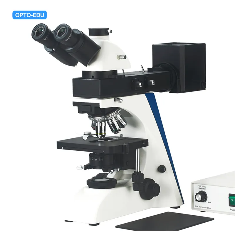 OPTO-EDU A 13.2604-B 50X-500X reflektieren und übertragen metallo grafisches aufrechtes metall urgisches Mikroskop