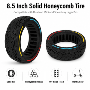<span class=keywords><strong>Pneu</strong></span> plein alvéolé 8,5 pouces (8,5x2,5) avec ligne de couleur, compatible avec les trottinettes électriques <span class=keywords><strong>Dualtron</strong></span> <span class=keywords><strong>Mini</strong></span>, Speedway, Leger Pro (avant et arrière) - Product Image 5