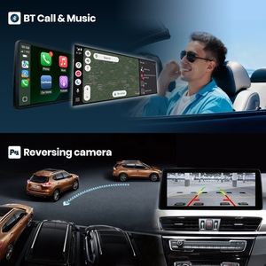 กล้องมองหลังติดรถยนต์ขนาด 12.6 นิ้ว พร้อมจอแสดงผลช่วยจอดแบบ HD สำหรับ BMW X1 F48 ปี 2018-2022 ระบบ EVO - Product Image 5