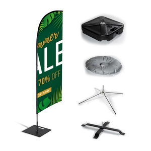 Bandera de Playa Rectangular de Poliéster con Impresión Digital a Todo Color Vibrante FEAMONT, Asta de Aluminio para Marcadores de Campos de Golf, Eventos Escolares - Product Image 5
