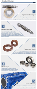Nmrv 130 motovario loại nhôm Worm Reducer 7.5 100k đảo ngược hộp Số động cơ RV mô hình cho máy móc nông nghiệp công nghiệp - Product Image 3