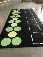 Tapis de sol en caoutchouc de haute qualité pour salle de sport, absorption des chocs, 15 mm, revêtement de sol en caoutchouc pour salle de sport