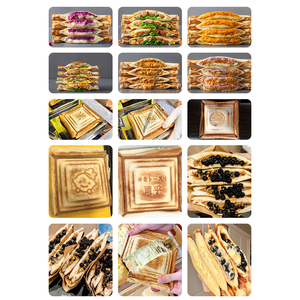 Máquina Tostadora Eléctrica Comercial con Molde Personalizado para Pequeñas Empresas, Máquina Industrial para Hacer Waffles, Sándwiches <span class=keywords><strong>y</strong></span> Hamburguesas - Product Image 4