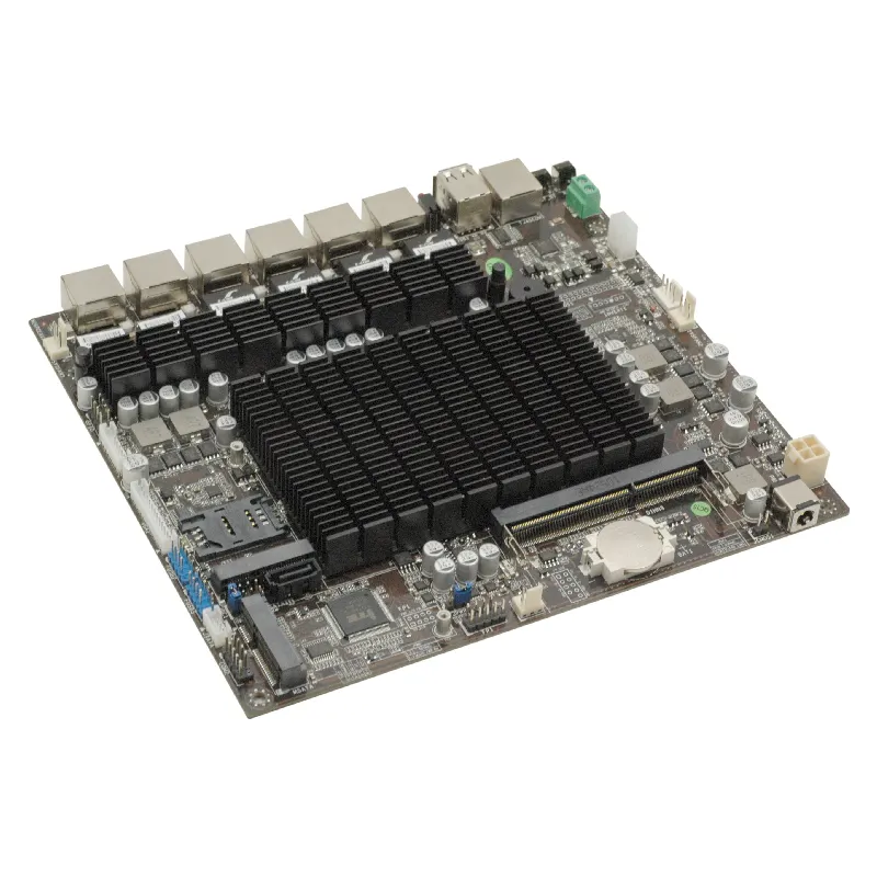 Placa mãe intel atom n2600 do servidor da segurança da rede com 6 porto do gpio