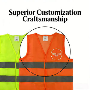 سترة أمان عاكسة عالية الوضوح 120 جرام/متر مربع للبناء والقيادة على الطرق والعمل والأمن - Product Image 4
