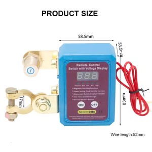 Interruttore Automatico 12V 240A con Indicatore LED di Tensione e Controllo Remoto per Scollegamento <span class=keywords><strong>Batteria</strong></span> - Product Image 2
